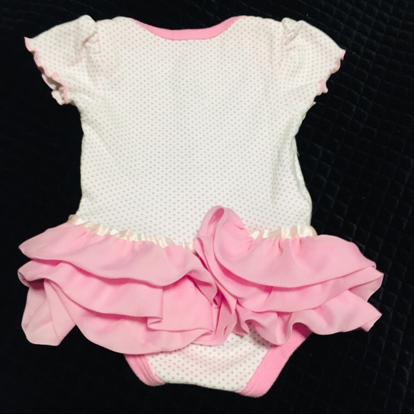 MLB San Diego SD Padres Custom refurbished with Ruffled Bootie 0-3 months - Picture 2 of 6